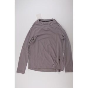 On Running Focus Long-T Shirt S Zinc Gray Athletic Training Performance